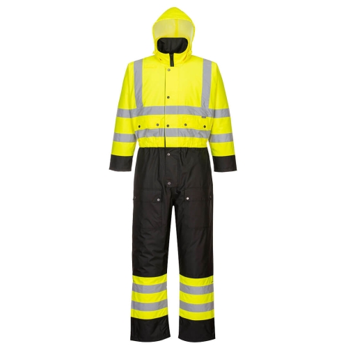 Kombinezon Hi-Vis Contrast Winter Žuta/Crna 5XL PORTWEST S485YBR5XL