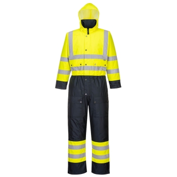 Kombinezon Hi-Vis Contrast Winter Yellow/Navy XS PORTWEST S485YNRXS