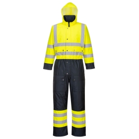 Kombinezon Hi-Vis Contrast Winter Yellow/Navy S PORTWEST S485YNRS