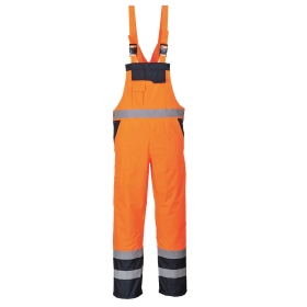 Hlače s naramenicama Hi-Vis Contrast Winter Narančasta XXXL PORTWEST S489ORRXXXL