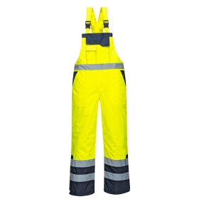 Hlače s naramenicama Hi-Vis Contrast Winter Žuta 4XL PORTWEST S489YER4XL