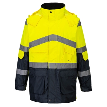 Jakna Hi-Vis Breathable Contrast Rain Yellow/Navy L PORTWEST S760YNRL