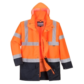 Jakna Hi-Vis Contrast Essential 5-u-1 Narančasta/Navy S PORTWEST S766ONRS