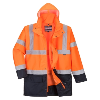 Jakna Hi-Vis Contrast Essential 5-u-1 Narančasta/Navy XS PORTWEST S766ONRXS