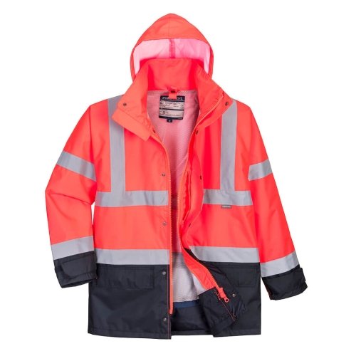 Jakna Hi-Vis Contrast Executive 5-u-1 Crvena/T.plava M PORTWEST S768RNRM