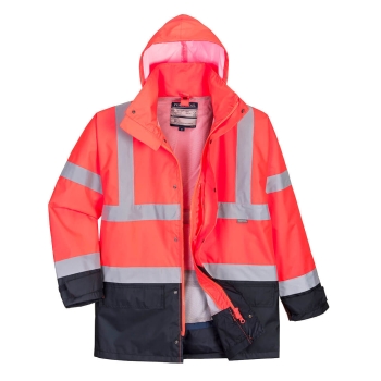 Jakna Hi-Vis Contrast Executive 5-u-1 Crvena/T.plava XXL PORTWEST S768RNRXXL