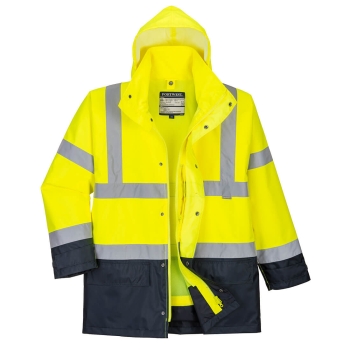 Jakna Hi-Vis Contrast Executive 5-u-1 Yellow/Navy L PORTWEST S768YNRL