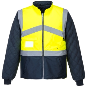Jakna Hi-Vis Breathable Contrast Reversible 2-u-1 Yellow/Navy XS PORTWEST S769YNRXS