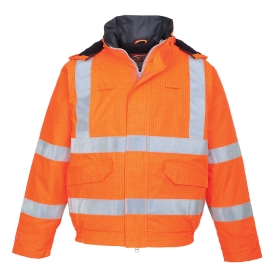 Jakna Bizflame Rain Hi-Vis Antistatic FR Bomber Narančasta S PORTWEST S773ORRS