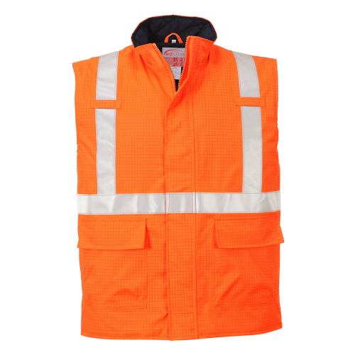 Prsluk Bizflame Rain Hi-Vis Anti-static FR Narančasta XXXL PORTWEST S776ORRXXXL