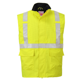 Prsluk Bizflame Rain Hi-Vis Anti-static FR Žuta XL PORTWEST S776YERXL