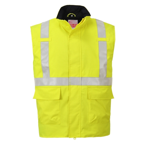 Prsluk Bizflame Rain Hi-Vis Anti-static FR Žuta XXL PORTWEST S776YERXXL