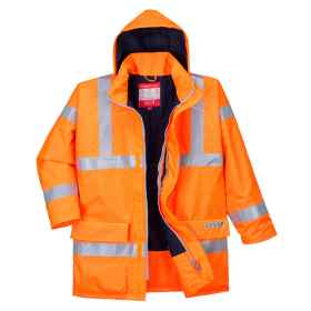 Jakna Bizflame Rain Hi-Vis Antistatic FR Narančasta XL PORTWEST S778ORRXL