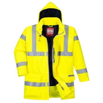 Jakna Bizflame Rain Hi-Vis Antistatic FR Žuta 4XL PORTWEST S778YER4XL