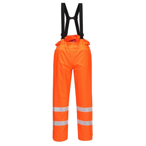 Hlače Bizflame Rain Unlined Hi-Vis Antistatic FR Narančasta S PORTWEST S780ORRS