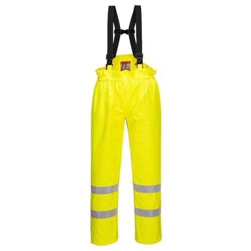 Hlače Bizflame Rain Unlined Hi-Vis Antistatic FR Žuta L PORTWEST S780YERL