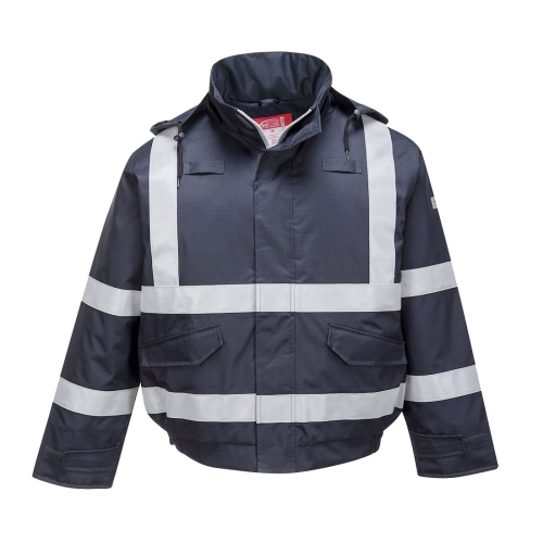 Jakna Bizflame Rain FR Multi Protection Bomber Navy XXL PORTWEST S783NARXXL