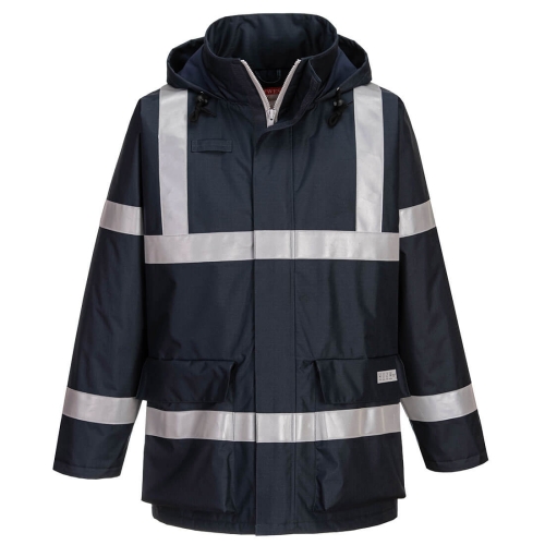 Jakna Bizflame Rain Anti-Static FR Navy XXXL PORTWEST S785NARXXXL