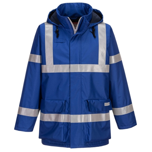 Jakna Bizflame Rain Anti-Static FR Royal plava XL PORTWEST S785RBRXL