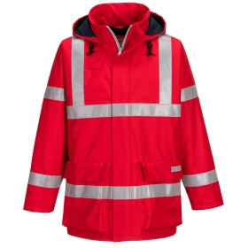 Jakna Bizflame Rain Anti-Static FR Crvena M PORTWEST S785RERM