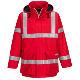 Jakna Bizflame Rain Anti-Static FR Crvena XXL PORTWEST S785RERXXL