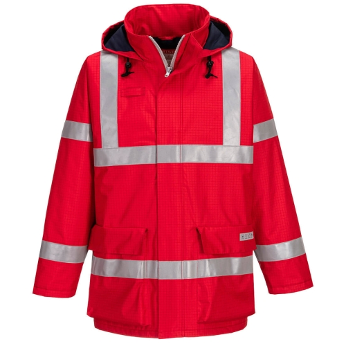 Jakna Bizflame Rain Anti-Static FR Crvena XXL PORTWEST S785RERXXL