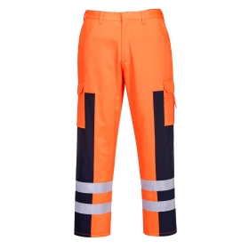 Hlače Hi-Vis Ballistic Service Narančasta/Navy L PORTWEST S919ONRL