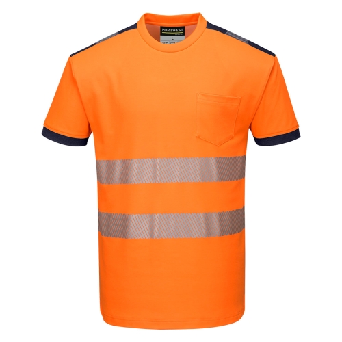 PW3 Majica Hi-Vis Cotton Comfort S/S Narančasta/Navy XXL PORTWEST T181ONRXXL PW3 Majica Hi-Vis Cotton Comfort S/S Narančasta/Navy XXL PORTWEST T181ONRXXL