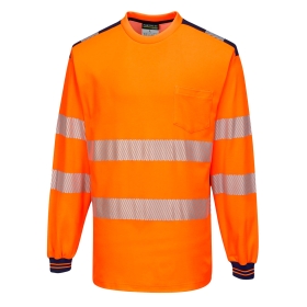 PW3 Majica Hi-Vis L/S Narančasta/Navy XXL PORTWEST T185ONRXXL