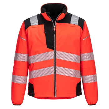 PW3 Jakna Hi-Vis Softshell Crvena/Crna S PORTWEST T402RBKS