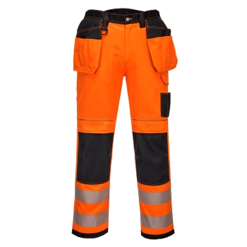 PW3 Hlače Hi-Vis Holster Pocket Work Narančasta/Crna Short 41 PORTWEST T501OBS41
