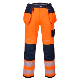 PW3 Hlače Hi-Vis Holster Pocket Work Narančasta/Navy 41 PORTWEST T501ONR41