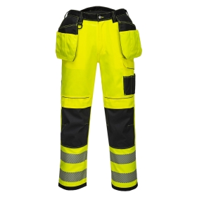 PW3 Hlače Hi-Vis Holster Pocket Work Žuta/Crna Short 36 PORTWEST T501YBS36