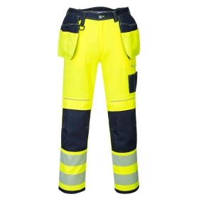 PW3 Hlače Hi-Vis Holster Pocket Work Yellow/Navy 34 PORTWEST T501YNR34