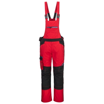 WX3 Hlače s naramenicama Deep Red XXL PORTWEST T704DRRXXL