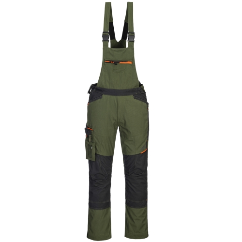 WX3 Hlače s naramenicama Olive Green S PORTWEST T704OGRS