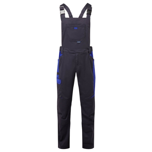 WX3 Hlače s naramenicama Industrial Wash Dark Navy L PORTWEST T746DNRL