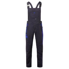WX3 Hlače s naramenicama Industrial Wash Dark Navy M PORTWEST T746DNRM