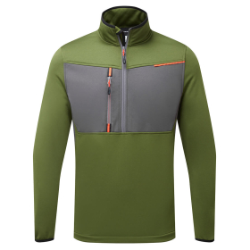WX3 Majica Half Zip Tech Fleece Olive Green M PORTWEST T755OGRM