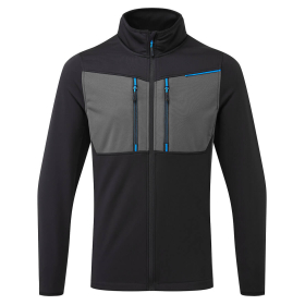 WX3 Majica Full Zip Tech Fleece Crna L PORTWEST T756BKRL