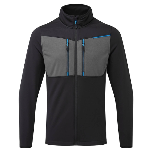 WX3 Majica Full Zip Tech Fleece Crna L PORTWEST T756BKRL