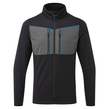 WX3 Majica Full Zip Tech Fleece Crna XXXL PORTWEST T756BKRXXXL