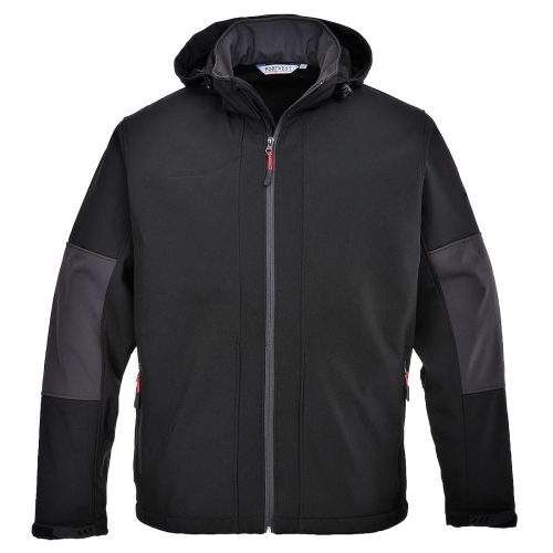 Jakna Softshell with Hood (3L) Crna XL PORTWEST TK53BKRXL