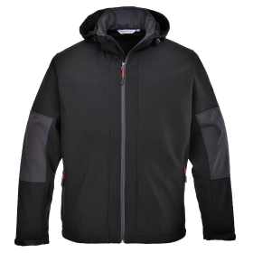 Jakna Softshell with Hood (3L) Crna XXL PORTWEST TK53BKRXXL