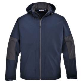 Jakna Softshell with Hood (3L) Navy XL PORTWEST TK53NARXL