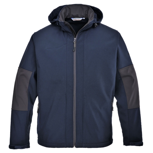 Jakna Softshell with Hood (3L) Navy XL PORTWEST TK53NARXL