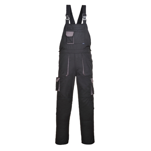 Hlače s naramenicama Portwest Texo Contrast Crna Tall XXL PORTWEST TX12BKTXXL