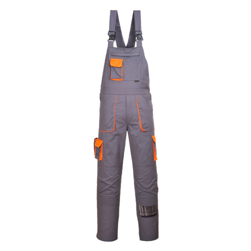 Hlače s naramenicama Portwest Texo Contrast Siva Tall XXL PORTWEST TX12GRTXXL