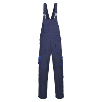 Hlače s naramenicama Portwest Texo Contrast Navy XL PORTWEST TX12NARXL