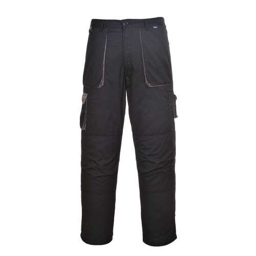 Radne hlače Portwest Texo Contrast - Lined Crna XL PORTWEST TX16BKRXL